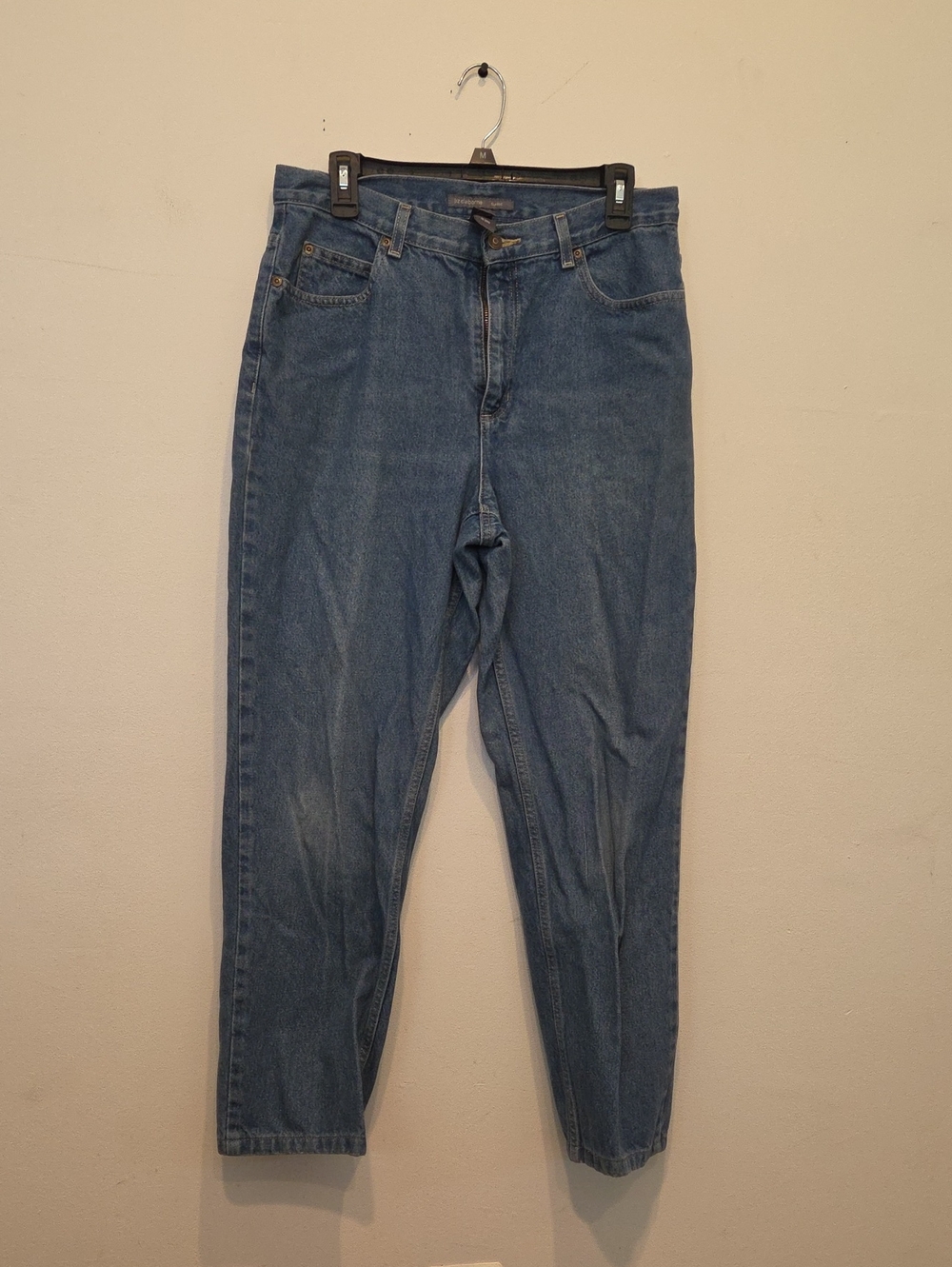 Liz Claiborne Classic High-Rise Denim Jeans in Medium Blue